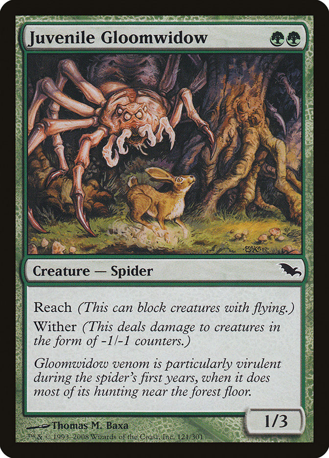 Juvenile Gloomwidow 121 (Shadowmoor)  | Good Games Adelaide SA