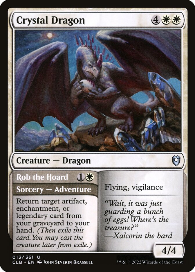 Crystal Dragon // Rob the Hoard 13 (Commander Legends: Battle for Baldur's Gate)  | Good Games Adelaide SA