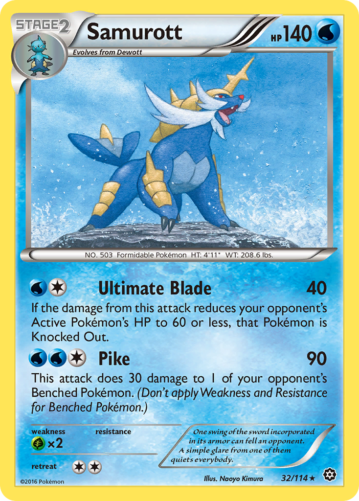 Samurott (32/114) [XY: Steam Siege] | Good Games Adelaide SA