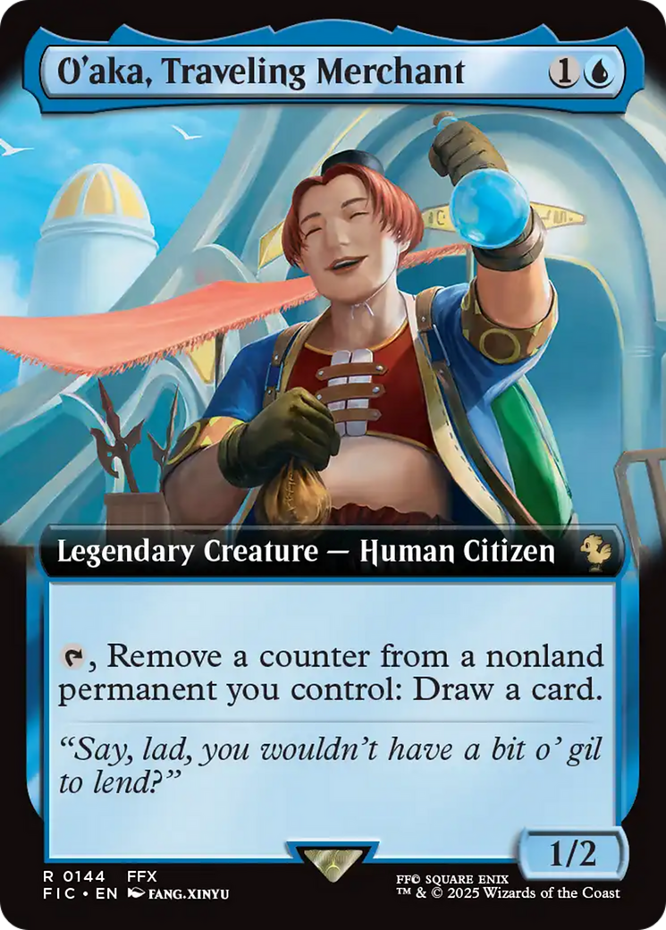 O'aka, Traveling Merchant (Extended Art) [FINAL FANTASY Commander] | Good Games Adelaide SA