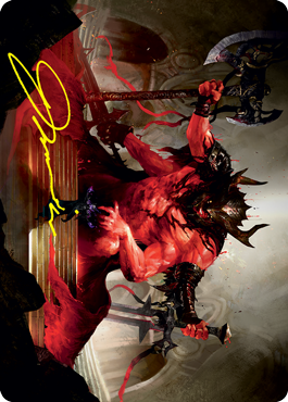 Awaken the Blood Avatar Art Card (Gold-Stamped Signature) [Strixhaven: School of Mages Art Series] | Good Games Adelaide SA