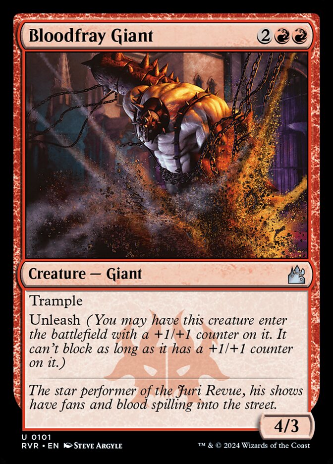 Bloodfray Giant 101 (Ravnica Remastered)  - Foil | Good Games Adelaide SA