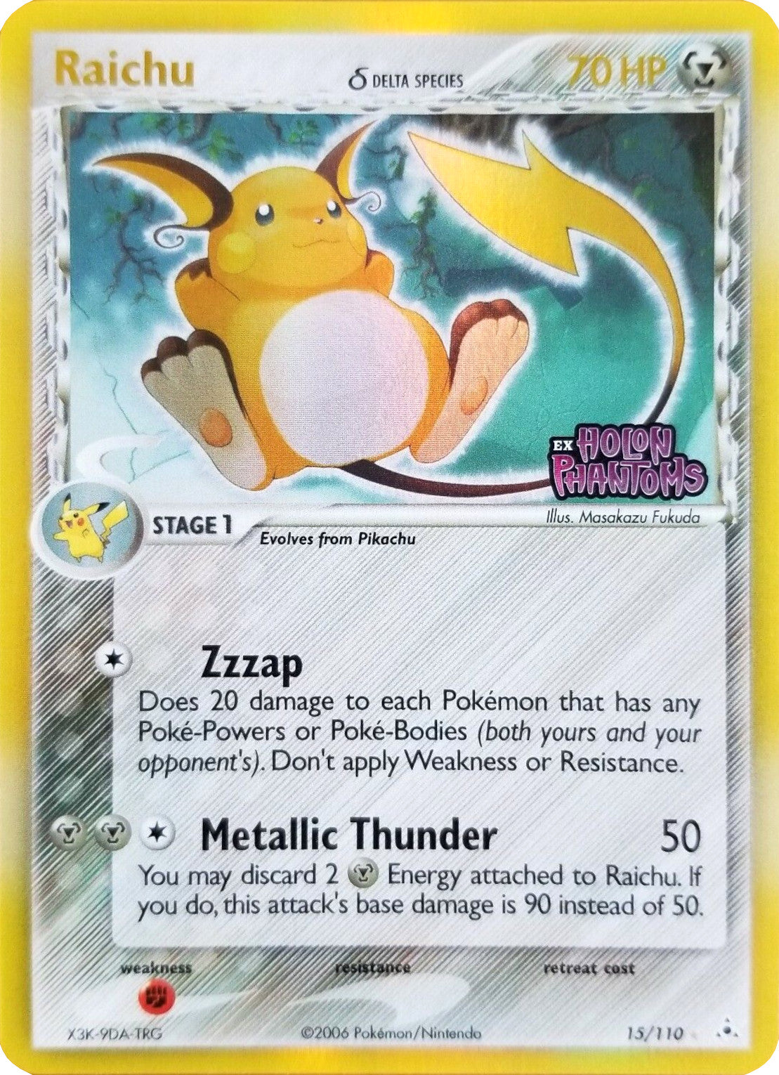 Raichu (15/110) (Delta Species) (Stamped) [EX: Holon Phantoms] | Good Games Adelaide SA