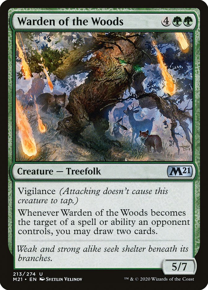 Warden of the Woods 213 (Core Set 2021)  | Good Games Adelaide SA