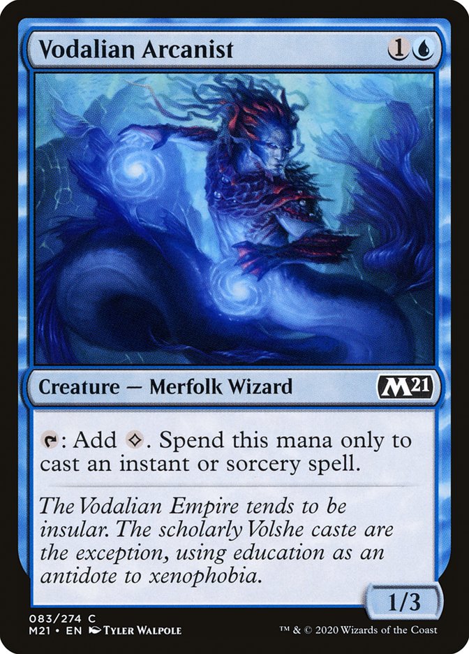 Vodalian Arcanist 83 (Core Set 2021)  - Foil | Good Games Adelaide SA