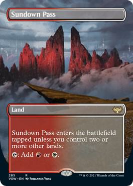 Sundown Pass Borderless 285 (Innistrad: Crimson Vow)  - Foil | Good Games Adelaide SA