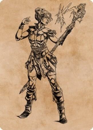 Neera Wild Mage Art Card 74 (Art Series: Commander Legends: Battle for Baldur's Gate)  | Good Games Adelaide SA