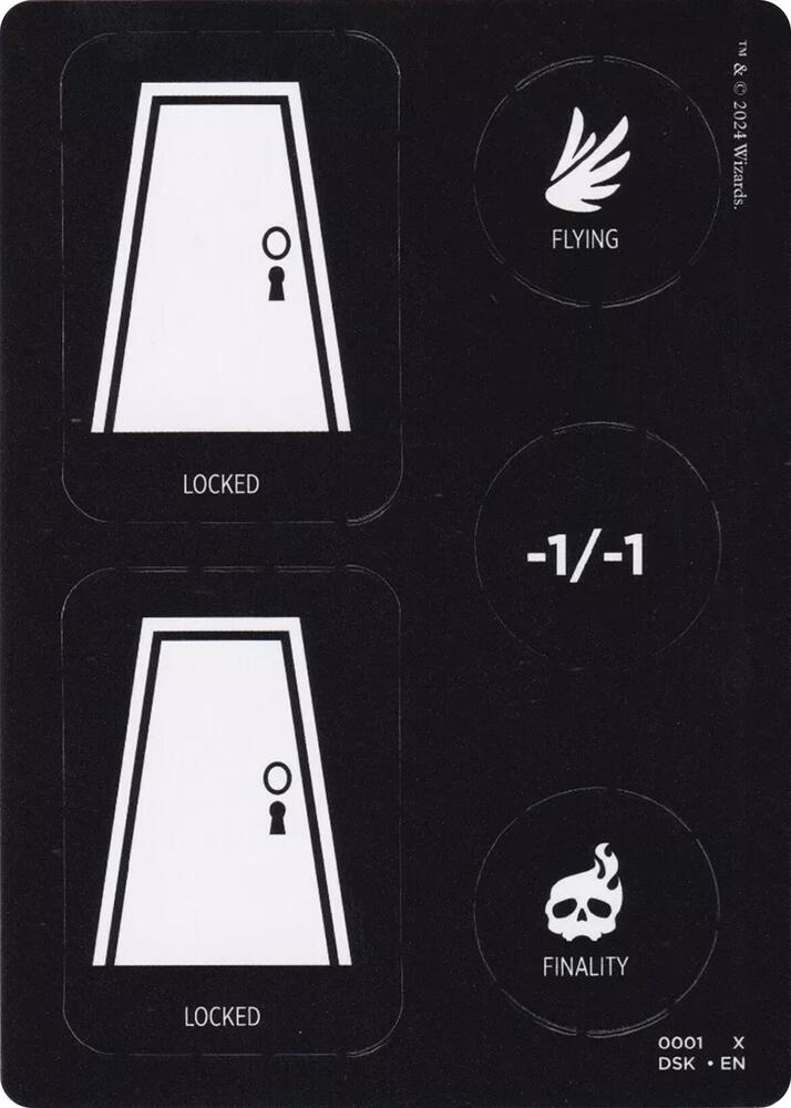 Punch Card Token 1 2 1 // 2 (Duskmourn: House of Horror)  | Good Games Adelaide SA