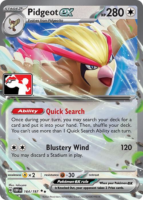Pidgeot ex Series 4/5/6 164/197 (Prize Pack Series Cards)  - Holofoil | Good Games Adelaide SA
