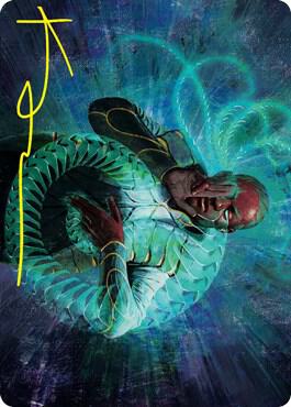Biomathematician Art Card Gold Stamped Signature 21 (Art Series: Strixhaven)  | Good Games Adelaide SA