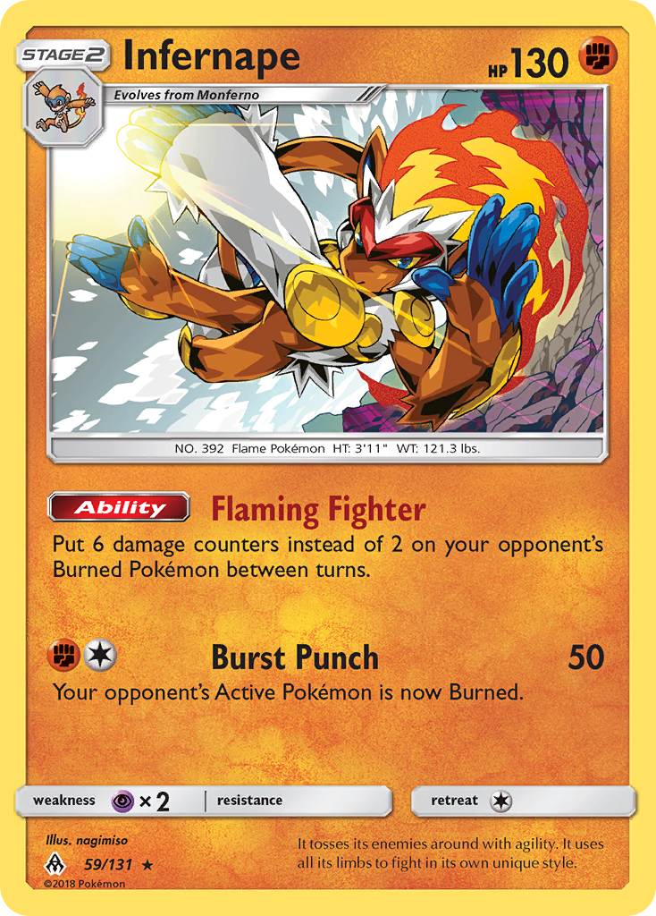 Infernape (59/131) [Sun & Moon: Forbidden Light] | Good Games Adelaide SA