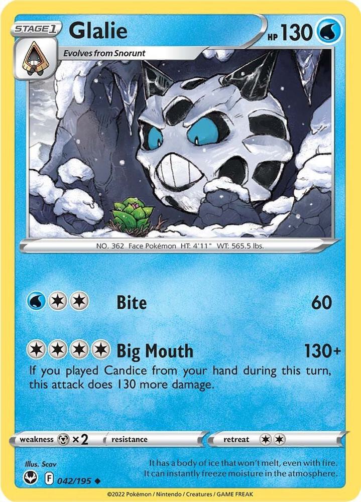 Glalie 042/195 (SWSH12: Silver Tempest)  | Good Games Adelaide SA