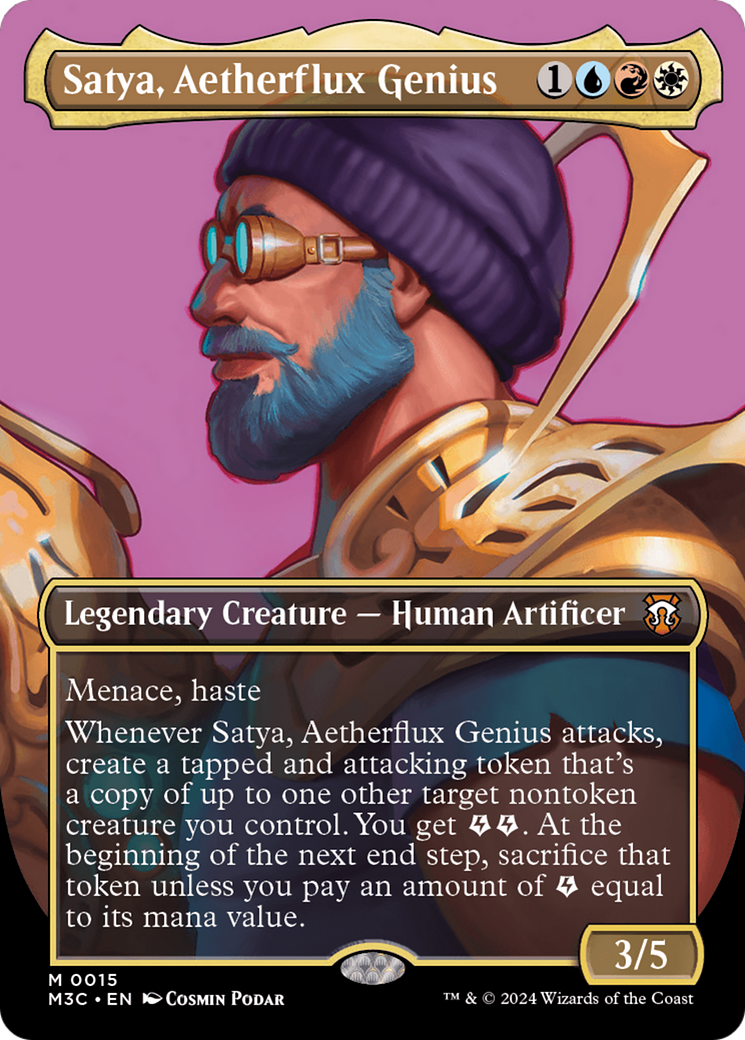 Satya, Aetherflux Genius (Borderless) [Modern Horizons 3 Commander] | Good Games Adelaide SA