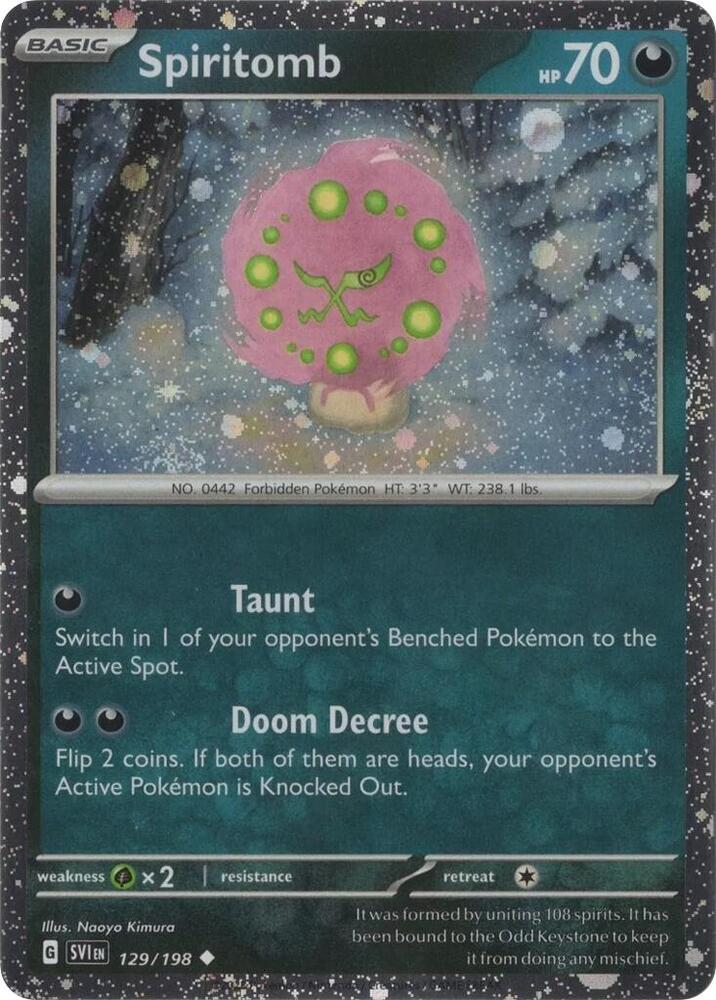 Spiritomb 129/198 (Miscellaneous Cards & Products)  - Cosmo Holofoil | Good Games Adelaide SA