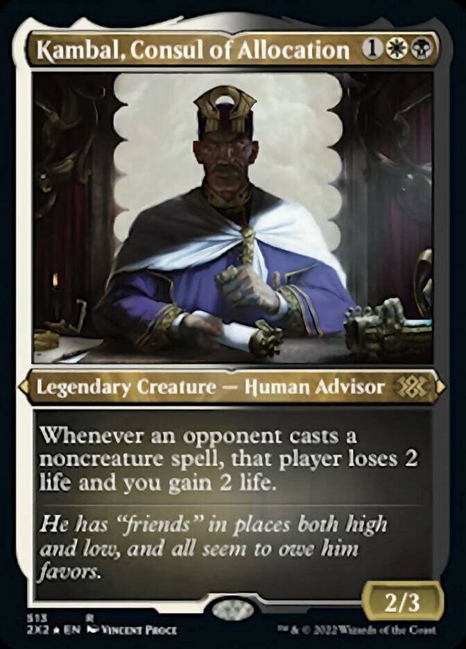 Kambal, Consul of Allocation (Foil Etched) [Double Masters 2022] | Good Games Adelaide SA