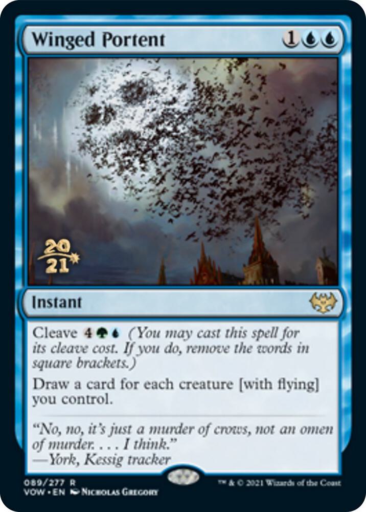 Winged Portent 89 (Prerelease Cards)  - Foil | Good Games Adelaide SA