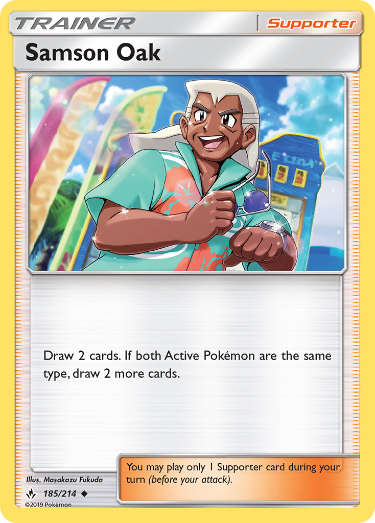 Samson Oak (185/214) [Sun & Moon: Unbroken Bonds] | Good Games Adelaide SA
