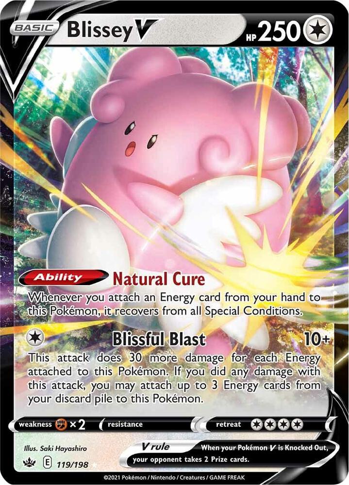 Blissey V 119/198 (SWSH06: Chilling Reign)  - Holofoil | Good Games Adelaide SA