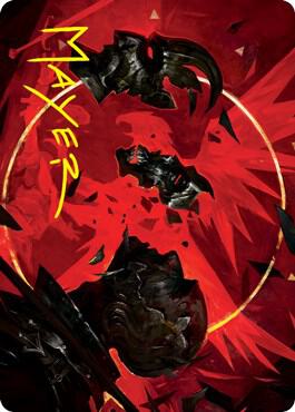 Abrade Art Card Gold Stamped Signature 38 (Art Series: Innistrad: Crimson Vow)  | Good Games Adelaide SA