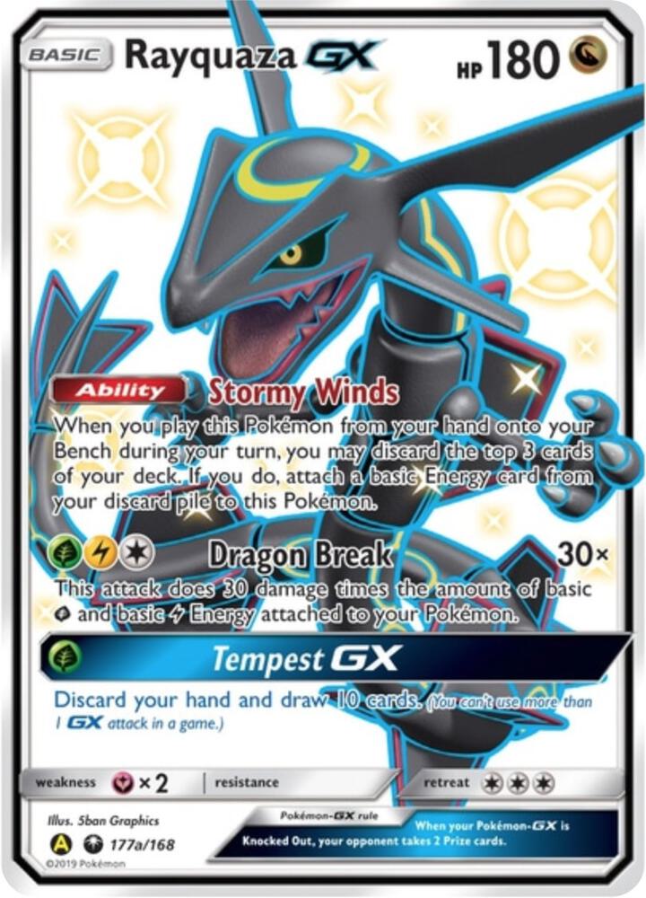 Rayquaza GX 177a/168 (Alternate Art Promos)  - Holofoil | Good Games Adelaide SA