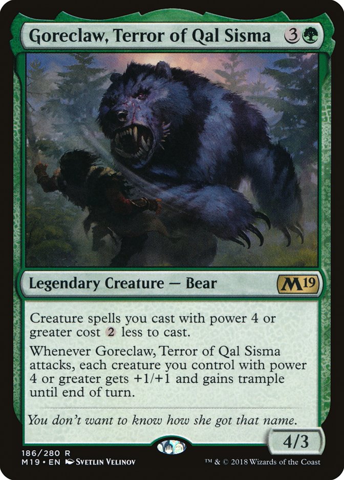 Goreclaw, Terror of Qal Sisma [Core Set 2019] | Good Games Adelaide SA