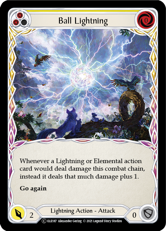 Ball Lightning (Yellow) [U-ELE187] Unlimited Rainbow Foil | Good Games Adelaide SA