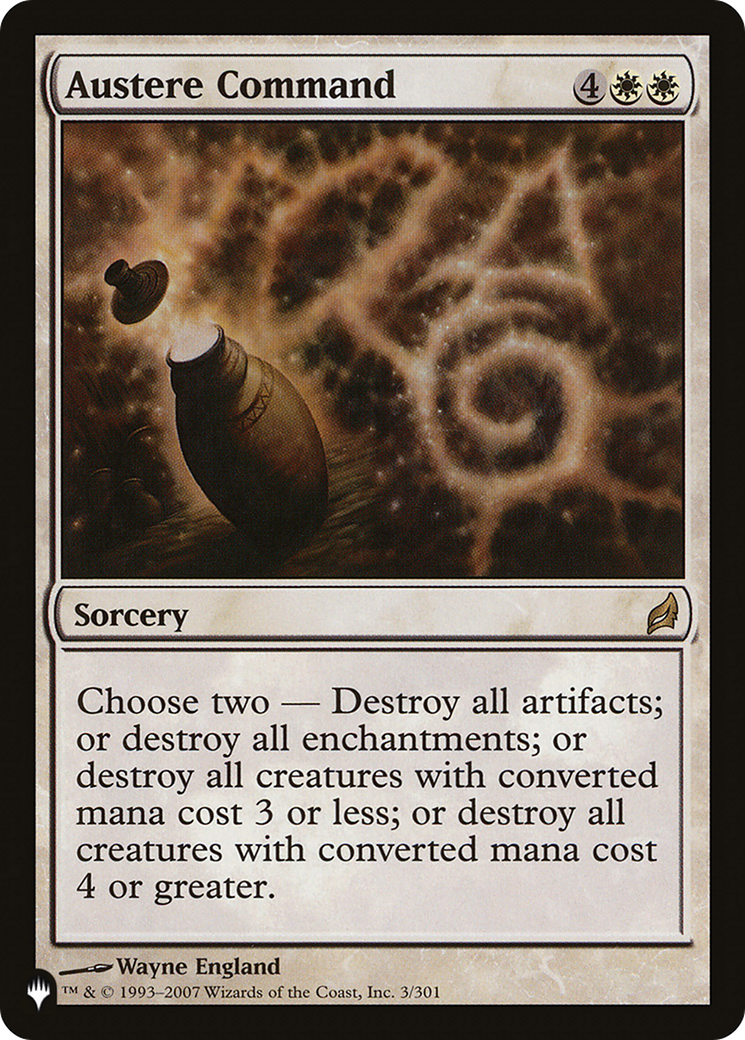 Austere Command [The List] | Good Games Adelaide SA