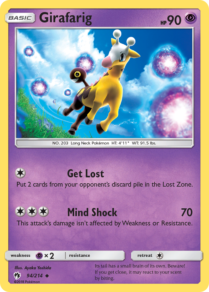 Girafarig (94/214) [Sun & Moon: Lost Thunder] | Good Games Adelaide SA