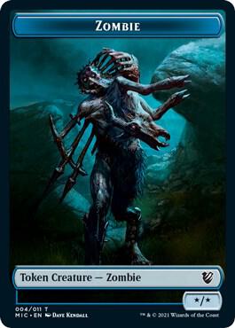 Zombie 004 Zombie 005 Double Sided Token 4 // 5 (Commander: Innistrad: Midnight Hunt)  | Good Games Adelaide SA