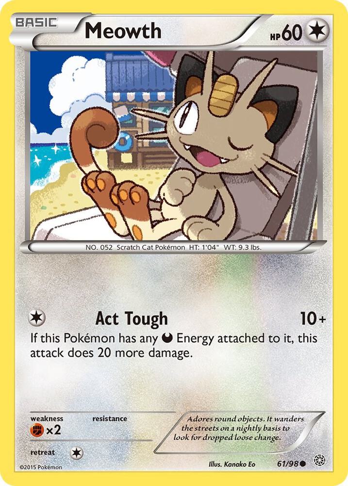 Meowth 61/98 (XY - Ancient Origins)  | Good Games Adelaide SA