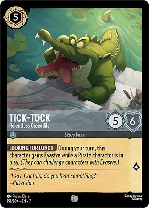 Tick Tock Relentless Crocodile 191/204 (Archazia's Island)  - Cold Foil | Good Games Adelaide SA