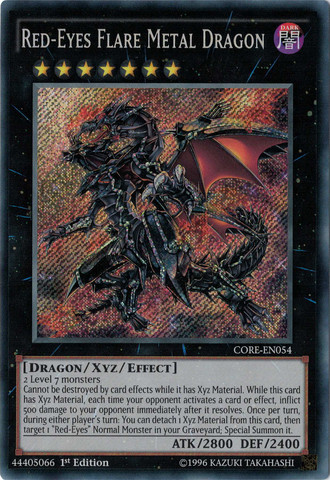 Red-Eyes Flare Metal Dragon [CORE-EN054] Secret Rare | Good Games Adelaide SA