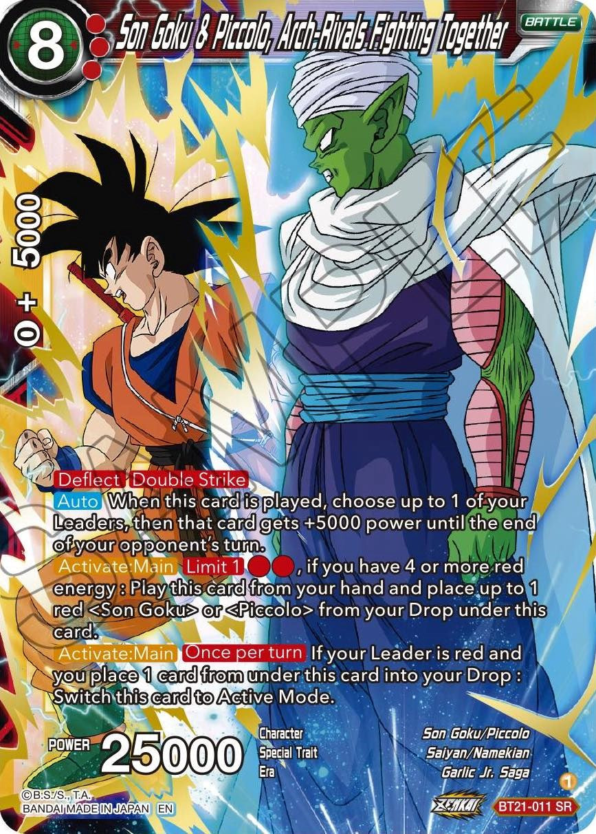Son Goku & Piccolo, Arch-Rivals Fighting Together (BT21-011) [ZENKAI Series: Set 04] | Good Games Adelaide SA