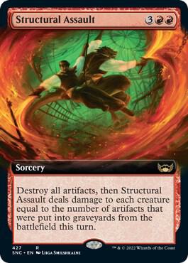 Structural Assault Extended Art 427 (Streets of New Capenna)  - Foil | Good Games Adelaide SA
