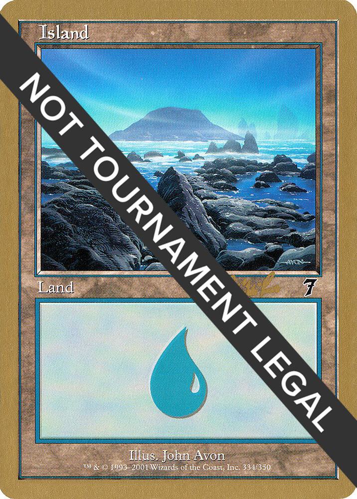 Island 334 2002 Carlos Romao 7ED  (World Championship Decks)  | Good Games Adelaide SA