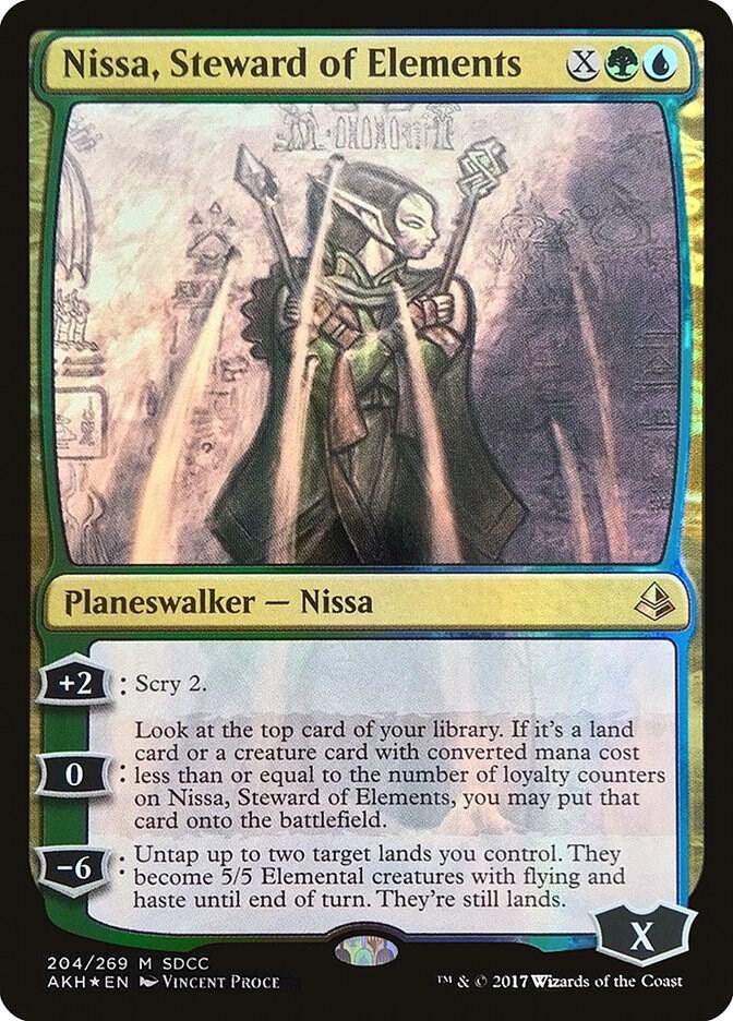 Nissa, Steward of Elements 204 (Media Promos)  - Foil | Good Games Adelaide SA