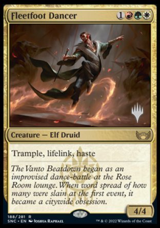 Fleetfoot Dancer (Promo Pack) [Streets of New Capenna Promos] | Good Games Adelaide SA