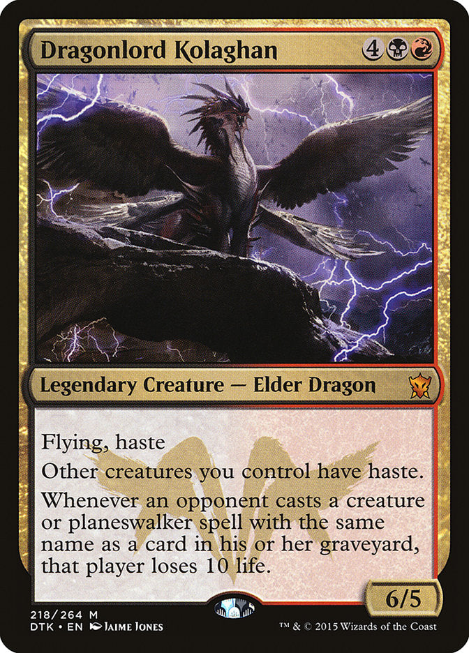 Dragonlord Kolaghan 218 (Dragons of Tarkir)  - Foil | Good Games Adelaide SA