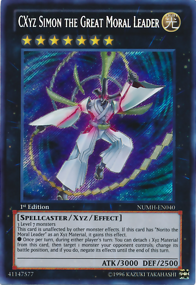 CXyz Simon the Great Moral Leader [NUMH-EN040] Secret Rare | Good Games Adelaide SA