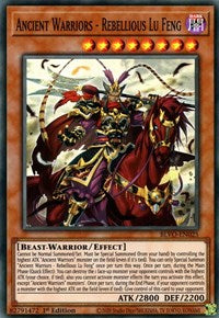 Ancient Warriors - Rebellious Lu Feng [BLVO-EN025] Super Rare | Good Games Adelaide SA