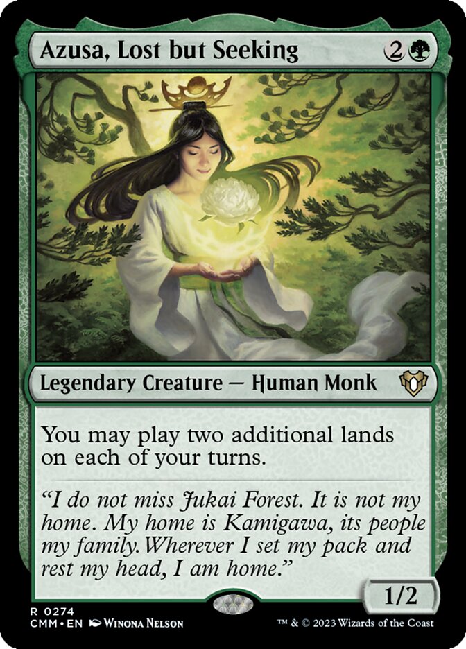 Azusa, Lost but Seeking 274 (Commander Masters)  - Foil | Good Games Adelaide SA