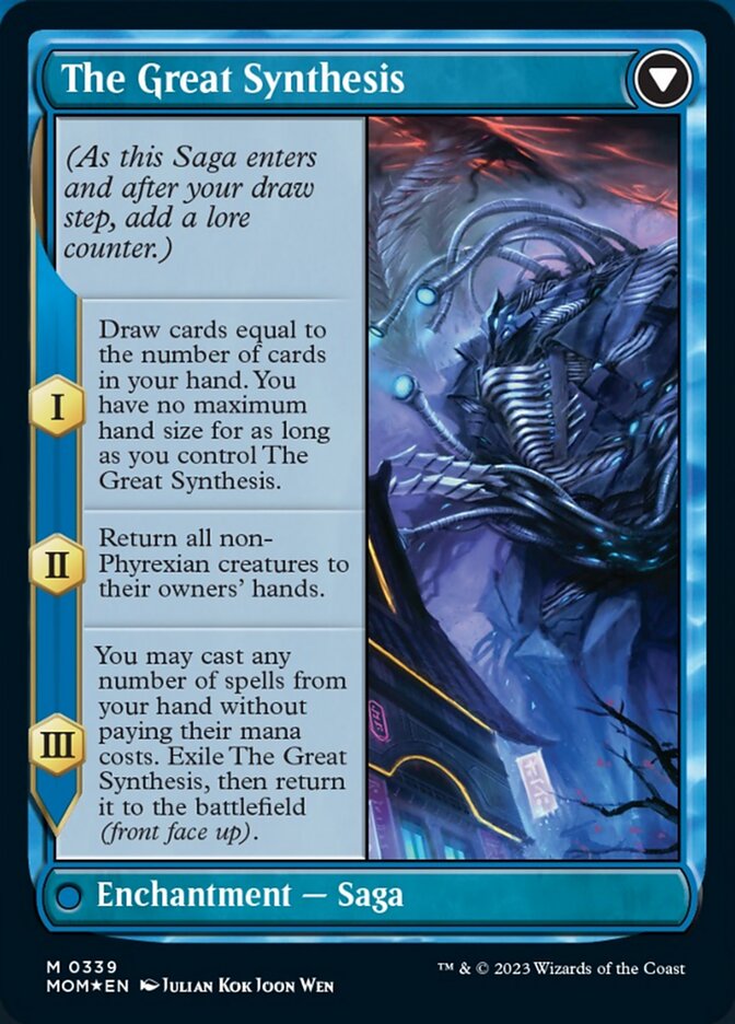 Jin-Gitaxias // The Great Synthesis (Borderless Alternate Art) [March of the Machine] | Good Games Adelaide SA