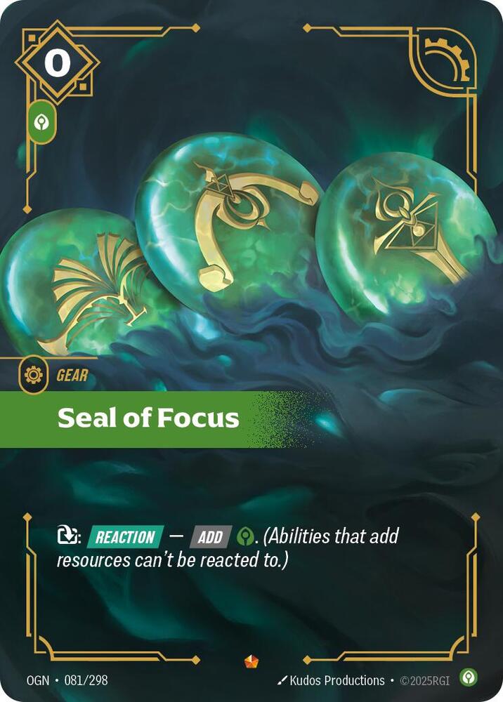 Seal of Focus 081/298 (Origins)  - Foil | Good Games Adelaide SA