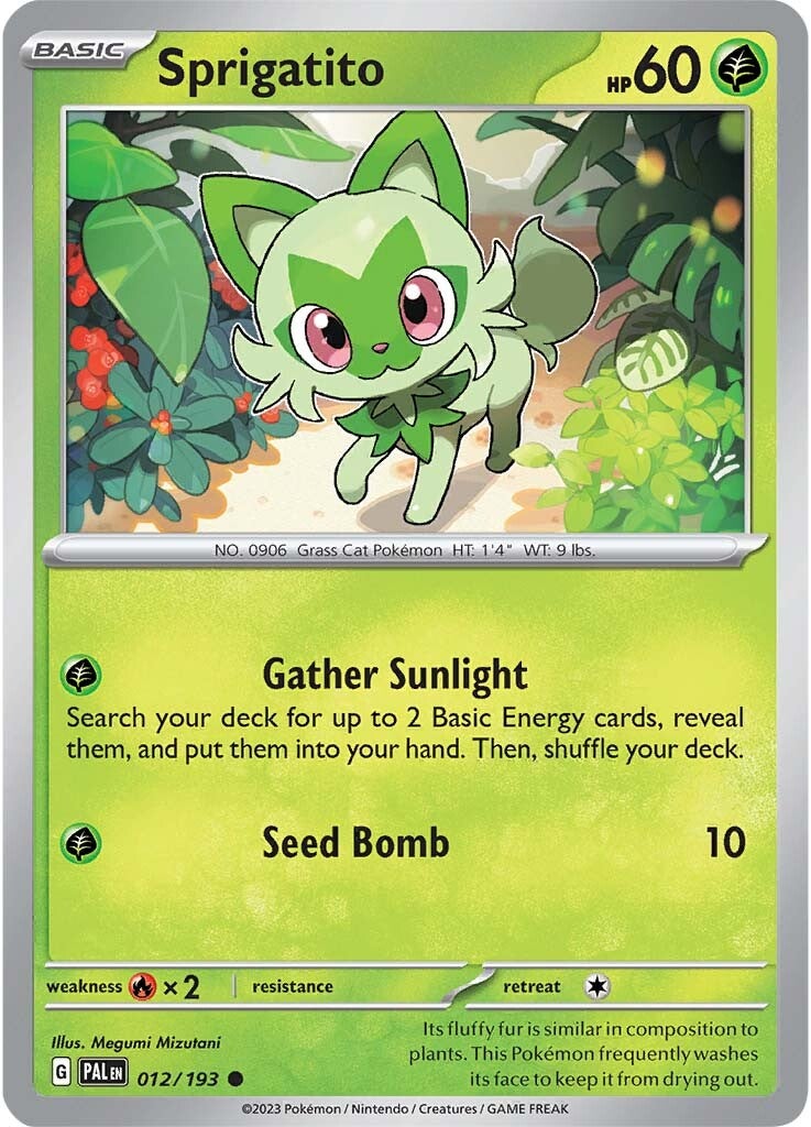 Sprigatito (012/193) [Scarlet & Violet: Paldea Evolved] | Good Games Adelaide SA