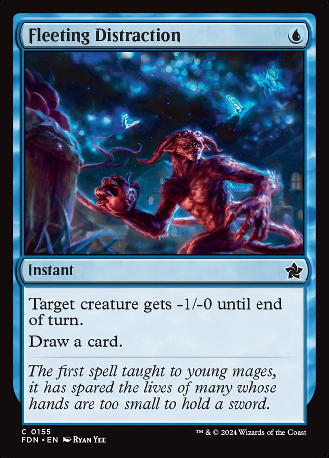 Fleeting Distraction 155 (Foundations)  - Foil | Good Games Adelaide SA