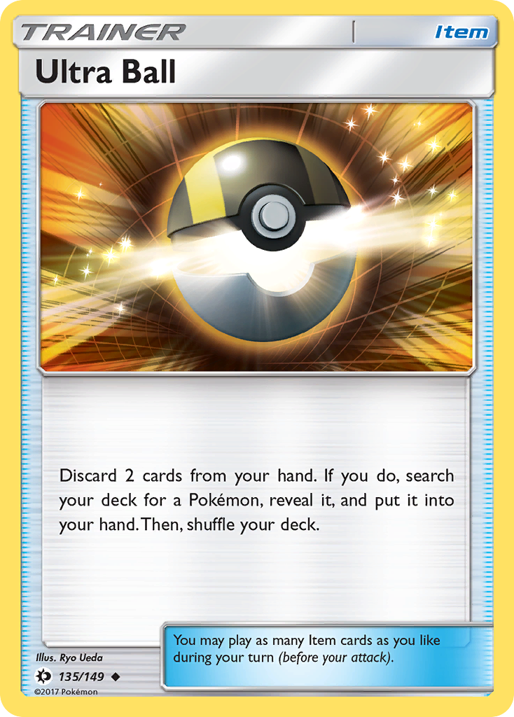Ultra Ball (135/149) [Sun & Moon: Base Set] | Good Games Adelaide SA