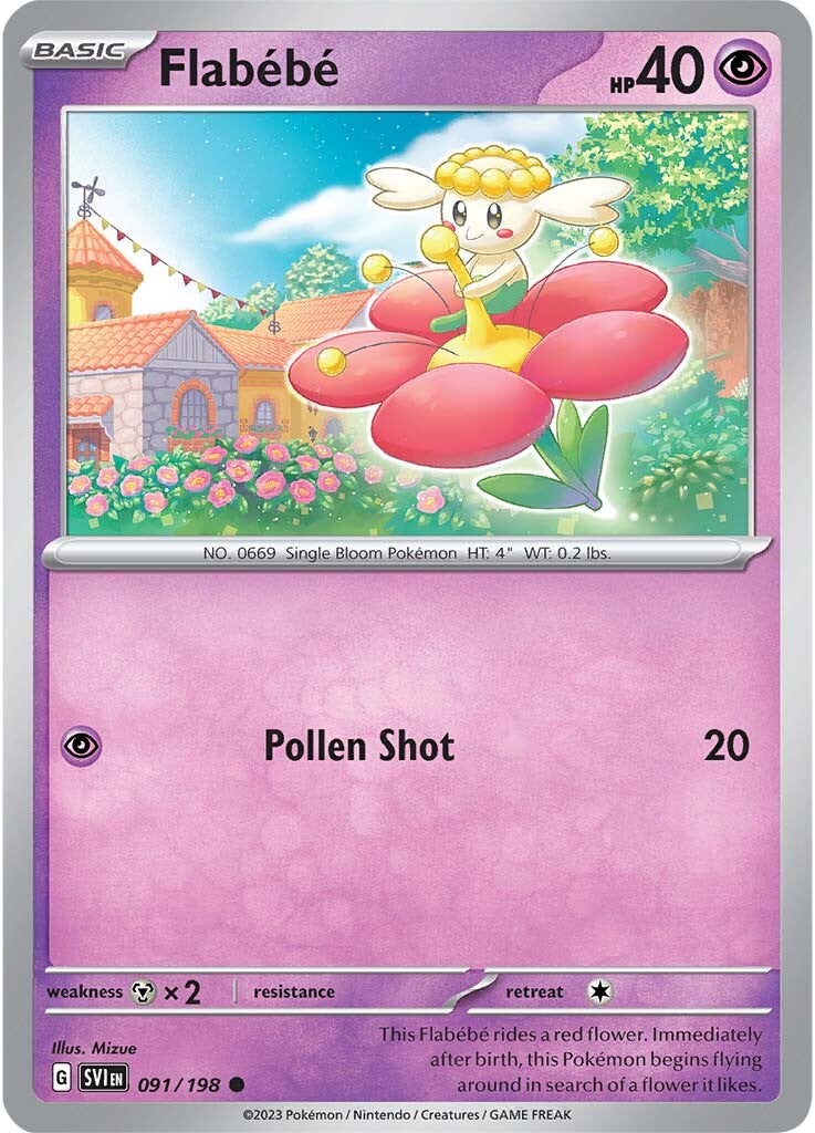 Flabebe (091/198) [Scarlet & Violet: Base Set] | Good Games Adelaide SA