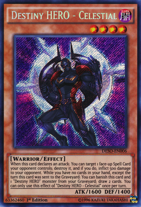 Destiny HERO - Celestial [DESO-EN006] Secret Rare | Good Games Adelaide SA