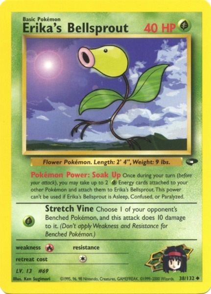 Erika's Bellsprout (38/132) [Gym Challenge Unlimited] | Good Games Adelaide SA