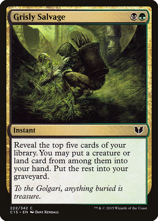 Grisly Salvage [Commander 2015] | Good Games Adelaide SA